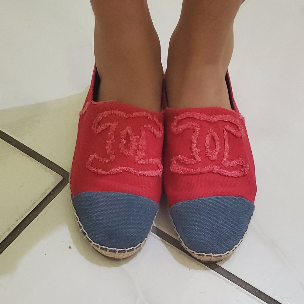 CHANEL Canvas Espadrilles